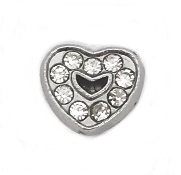 Sparkle heart Unique lockets and charms