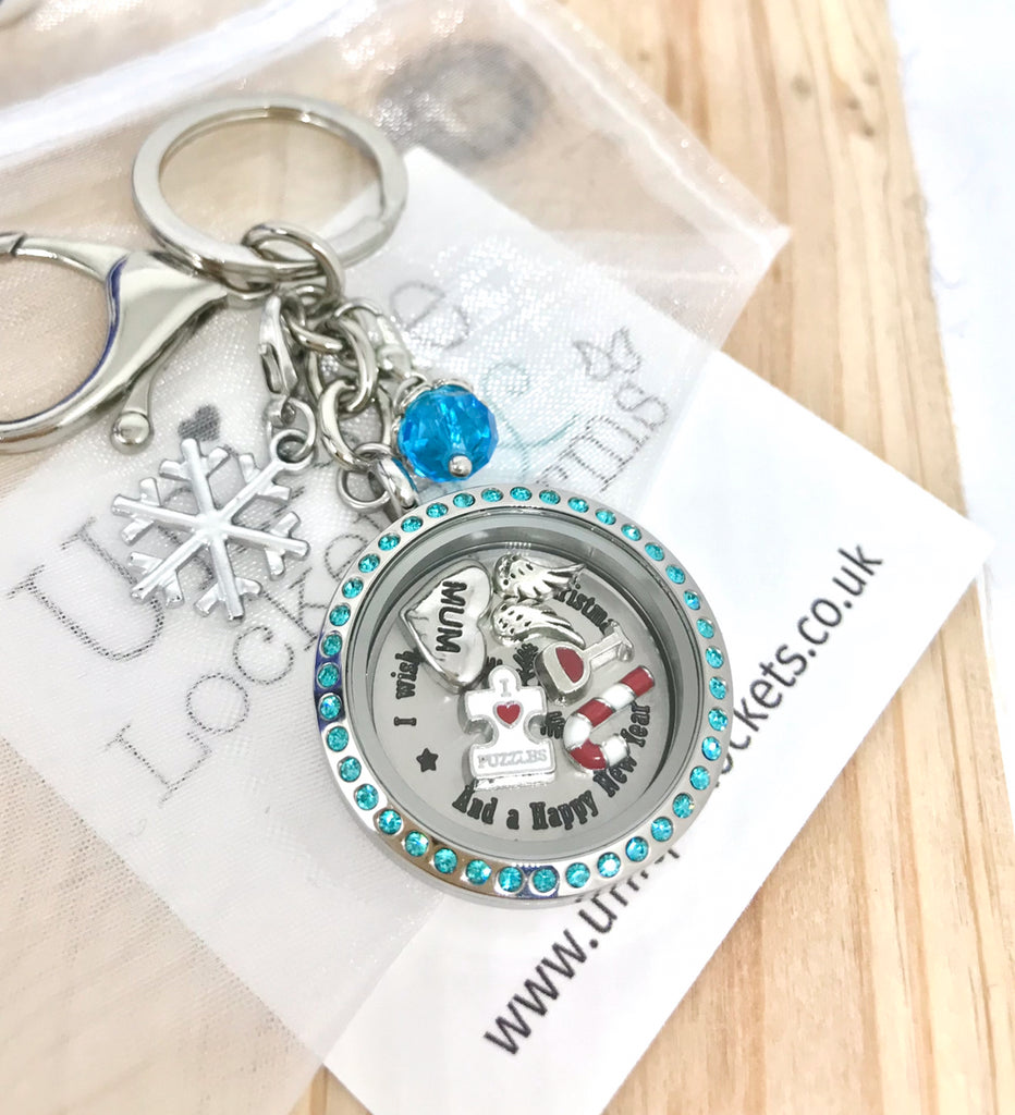 Snowflake Unique lockets and charms