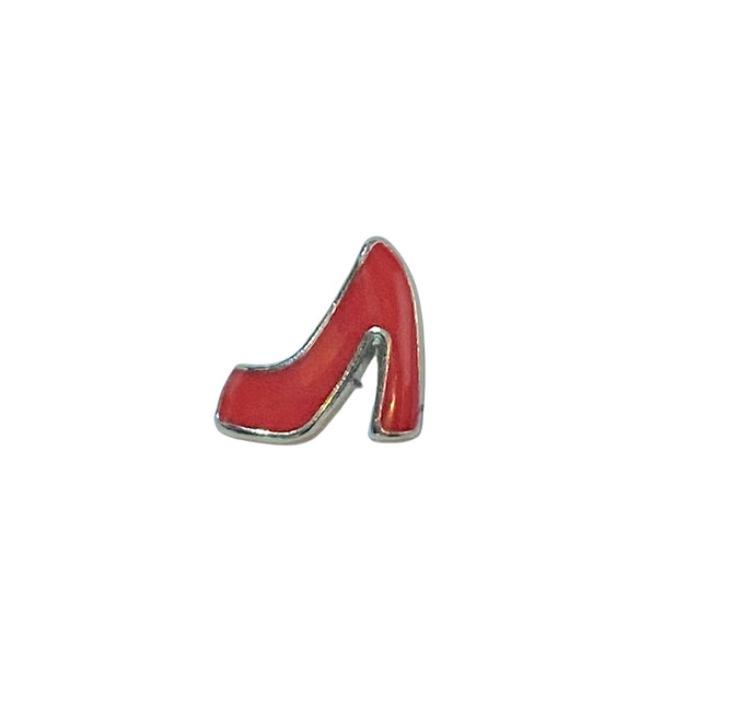 Red platform shoe