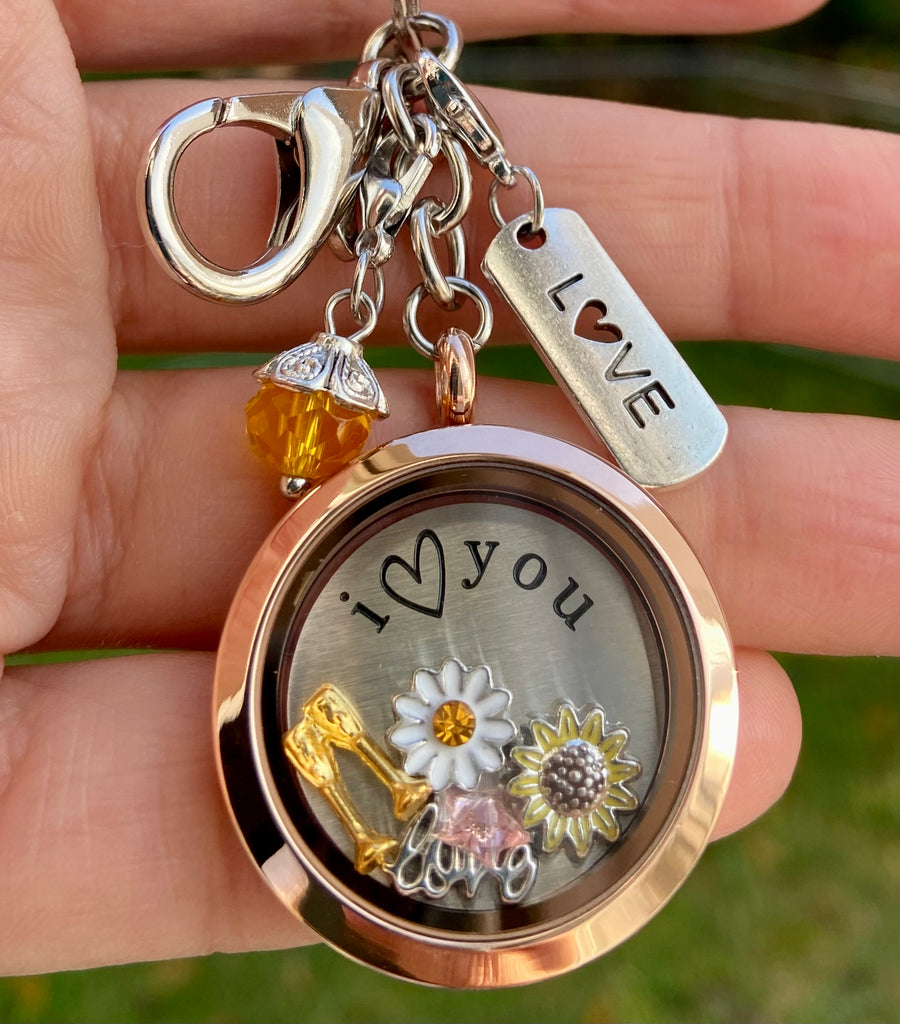 Champagne glass Unique lockets and charms