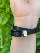 Black wrap around bracelet *New thicker band*