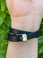 Black wrap around bracelet *New thicker band*