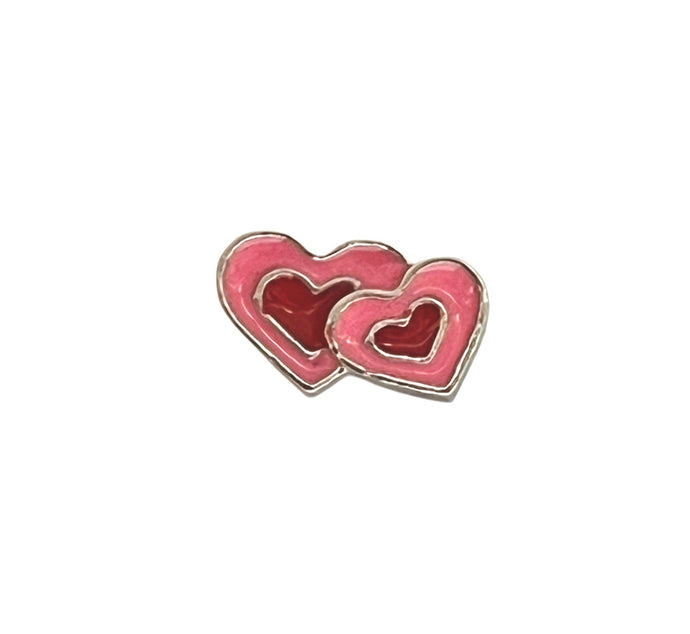 Pink and red double heart