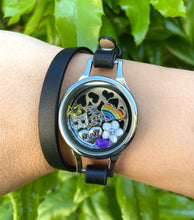 Black wrap around bracelet *New thicker band*