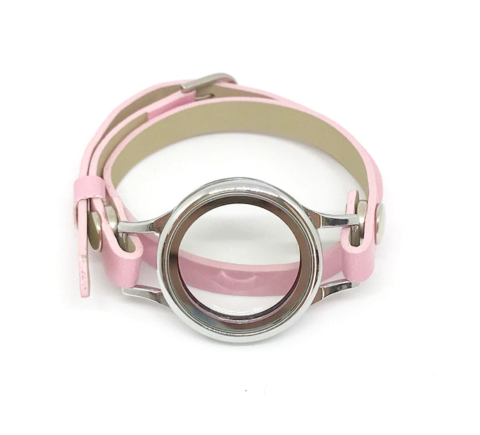 Light pink wrap bracelet *New thicker band*