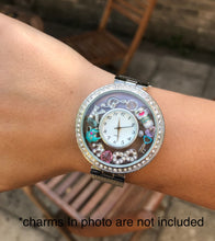 White -Sparkle charm watch