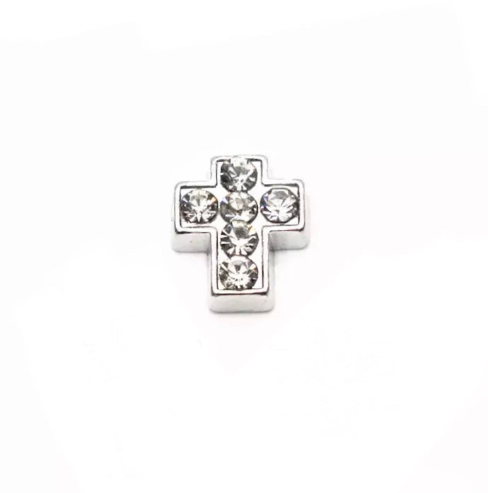 Silver sparkle cross