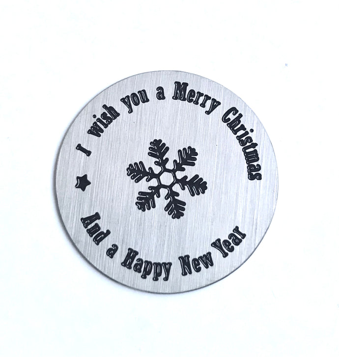 I wish you a merry Christmas and a happy new year