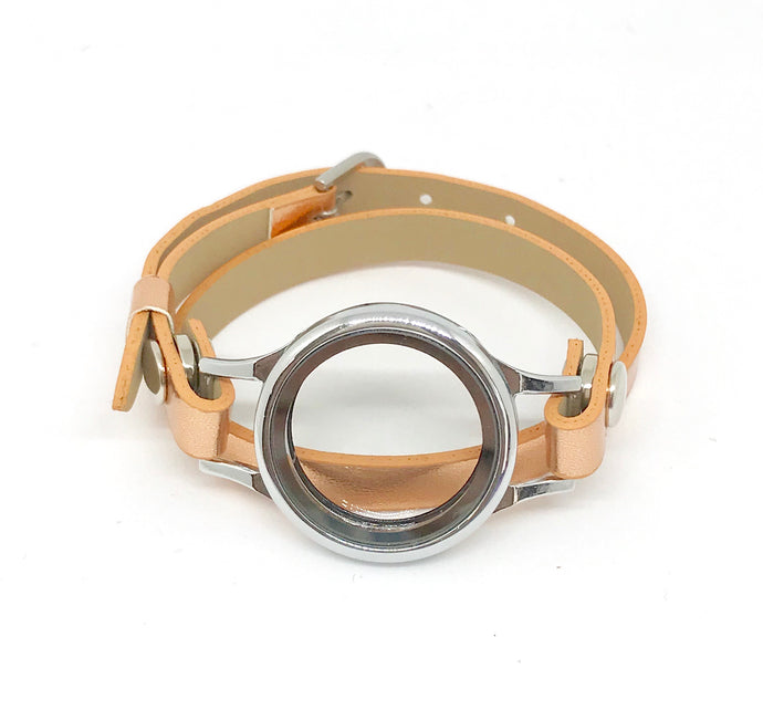 Rose gold wrap bracelet *New thicker band*