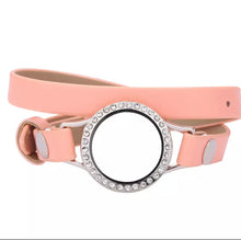 Peachy pink wrap bracelet